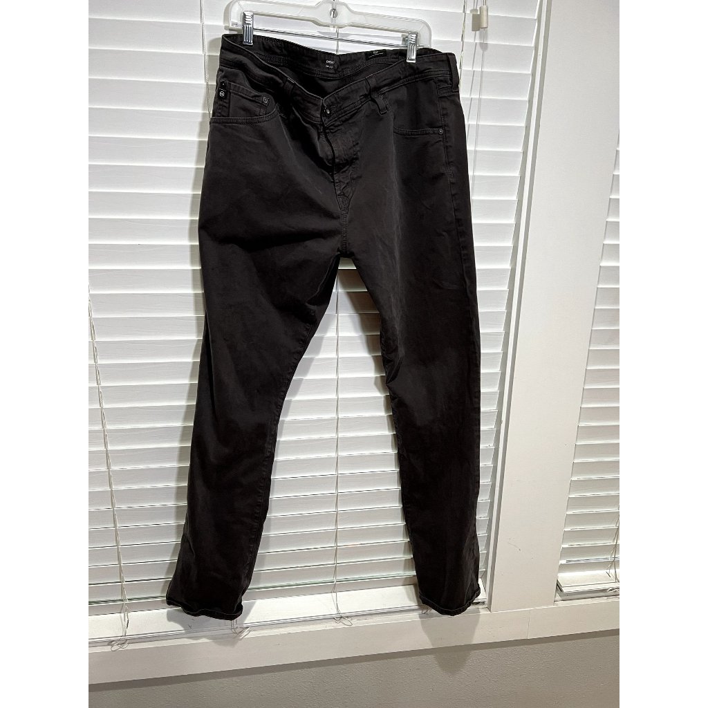 Adriano Goldschmied The Everett Slim Straight Gray Pants - Size 38x34